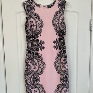 Pink and black dress size 4